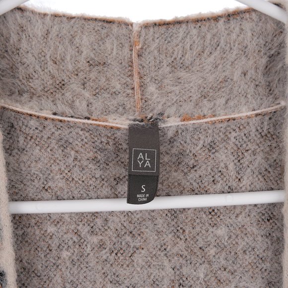 Alya Soft Cheetah Cardigan Duster Sweater Small - Picture 4 of 6